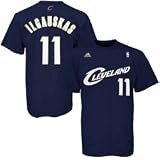adidas Cleveland Cavaliers #11 Zydrunas Ilgauskas Navy Blue Player T-shirt