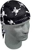 Zan Headgear Vented Flydanna , Style: Skull and Cross, Size: OSFM ZX113