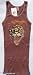 Ed Hardy Brown Tiger Ladies Stitch Tank Top