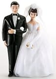 IMAGE OF Wilton Classic Couple Figurines , Brunette Topper