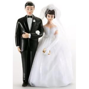Wilton Classic Couple Figurines , Brunette Topper