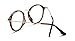 GAMT Stylish Colored Frame Plain Glasses with Lucency Fashion Design Sunglasses (Tea, 52)