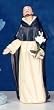 St. Dominic Patron Saint Statue - 3.5" - Ceramic Painted