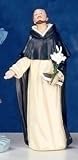 St. Dominic Patron Saint Statue - 3.5" - Ceramic Painted