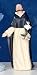 St. Dominic Patron Saint Statue - 3.5" - Ceramic Painted
