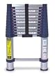 Industrial Grade 2KFG1 Telescoping Ladder, 12 1/2 Ft, Aluminum