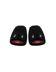 Lot 2pcs Remote Key Case Rubber repair Button Pad for Chrysler Dodge Jeep 3 Butons (Button pad only No chip inside))