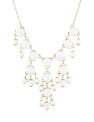 Cabochon Bib Necklace, 22"