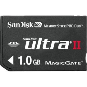 SanDisk 1 GB Ultra II MemoryStick Pro Duo Mobile SDMSPDU-1024-A10M (Retail Package)