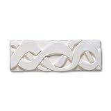 Adex USA Natural Ribbon Listello White 2 Ceramic Tile & Stone
