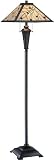 31cRL79h3OL. SL160  Remus Style Dark Bronze Floor Lamp With Tiffany Shade