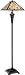 Remus Style Dark Bronze Floor Lamp With Tiffany Shade