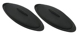 Orka 12-Ounce Black Silicone Steamers, Set of 2
