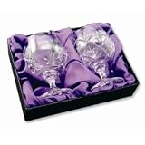 Review WDPG  / Pair of Cut Crystal Brandy Glasses - personalised