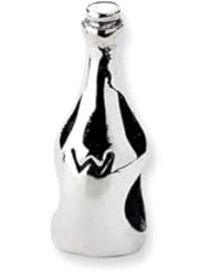 Sterling Silver Wine Bottle Charm for 3mm Charm Bracelets