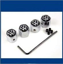 Volkswagen Logo Anti-theft Automotive Wheel Valve Caps