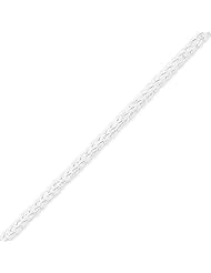 Sterling Silver Square Spiga - 18 Inch