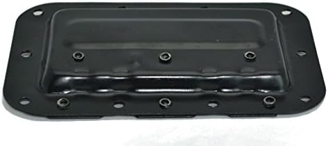 2 PAIR SPEAKER DJ BOX RECESSED SPRING LOADED FLIP HANDLE BLACK