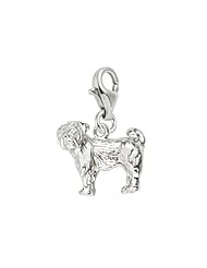 Rembrandt Charms Pug Charm with Lobster Clasp
