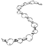 Forzieri 18K White Gold Circle Link Diamond Bracelet