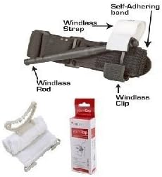 Ultra-Light Essential First Aid Kit (FDA Approved) Including Combat Application Tourniquet (C-A-T), 6 Inch Israeli Bandage With Pressure Bar Ideal for Hunters, Hikers, Backpack &amp; Camping, Home, Car