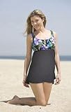 Garden State One Piece Empire Swimdress by Longitude - Plus Size Swimwear Plus Size Swimsuits