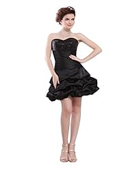 Bubble Dress Taffeta Sweetheart Sequined Lace-Up Cocktail Mini Dress 