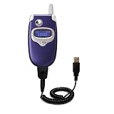 Coiled USB Cable for the Motorola V330 with Power Hot Sync and Charge capabilities - uses Gomadic TipExchange Technology