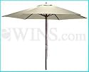 9' Outdoor Patio Market Umbrella - Natural
