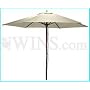 9' Outdoor Patio Market Umbrella - Natural