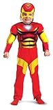 Iron Man Toddler Muscle Costume,Toddler: 3T-4T