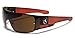 Khan Men's Flat Top Sports Shield Sunglasses