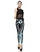 HDE Women's Funky Digital Print Design Graphic Stretch Footless Fashion Leggings (X-Ray, Small)