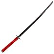Carbon Steel Ninja Katana Black W/ Blood Splash 40 Inches