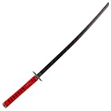 Carbon Steel Ninja Katana Black W/ Blood Splash 40 Inches
