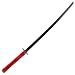 Carbon Steel Ninja Katana Black W/ Blood Splash 40 Inches