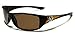 Small Polarized Sport Fishing Driving Running Sunglasses - Black & Orange