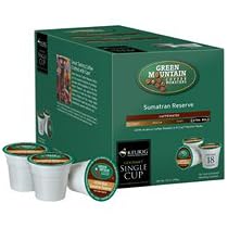Green Mountain Sumatran Reserve Coffee For Keurig K-Cup Brewing Systems 108 Count