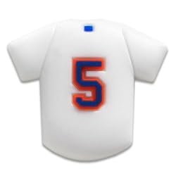 CAPerz - Baseball Jersey No. 5 - White/Blue/Orange