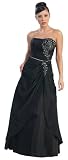 Strapless Junior Prom Dress Long Gown #2506