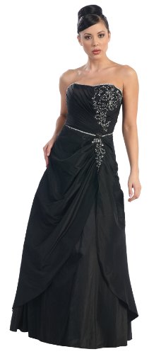 Strapless Junior Prom Dress Long Gown #2506