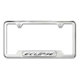 1992 - 2012 Mitsubishi Eclipse License Plate Frame Eclipse Logo by MITSUBISHI