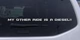Compare Prices of Car Sport-My Other Ride Is a Diesel Moto Sports Car Window Wall Laptop Decal Sticker -- Silver 10in X .4in