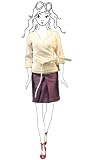 Fashionette - Cache coeur et jupe Rive Droite pour poupées mannequin type Barbie, Disney Doll
