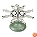 Cosco 086102 Revolving caster stamp rack with spring clips, 8-stamp capacity, chrome