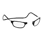 Clic Magnetic Reading Glasses Black-Long