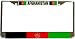 Afghanistan Afghani Flag Chrome License Plate Frame