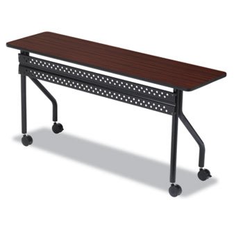 Iceberg 68068 - OfficeWorks Mobile Training Table, Rectangular, 72w x 18d x 29h, Mahogany