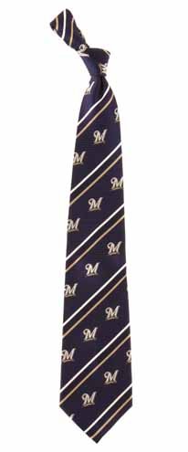 Milwaukee Brewers Cambridge Woven Silk Necktie