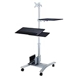 サンワサプライ CR-LAST3 キーボード台、CPUスタンド付き液晶モニタスタンド